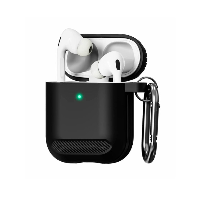 Чохол для Apple AirPods - WIWU TPU+PC Protective Series, Black (APC005)