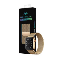 Ремінець для Apple Watch - 42/44/45/46/49mm, Monblan Milanese Series, Gold