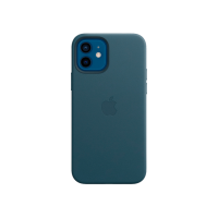 Чохол для iPhone 12/12 Pro - Apple Leather MagSafe, Baltic Blue