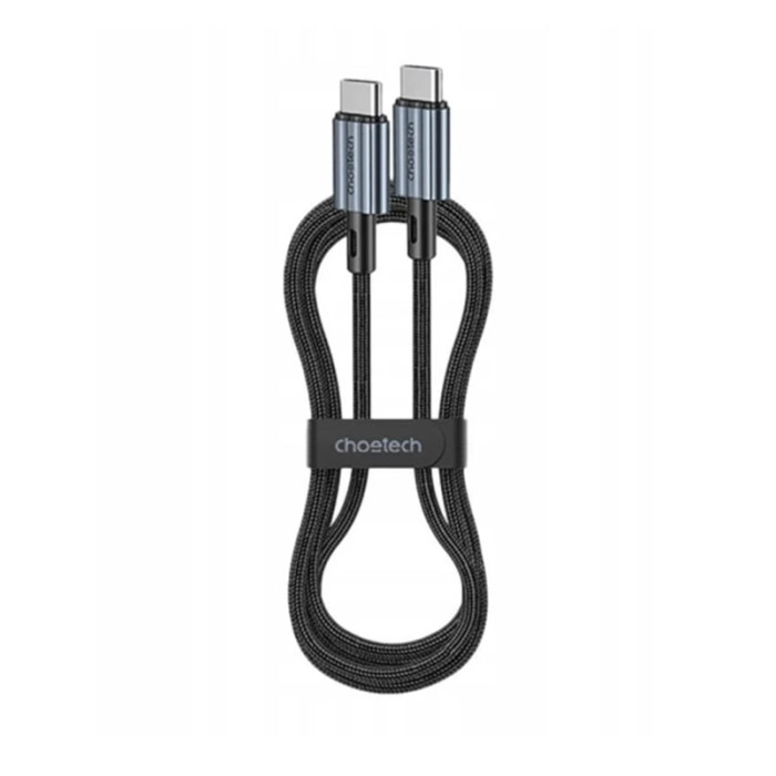 Кабель USB-C to USB-C - Choetech, PD 60W 1.2m, Black