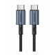 Кабель USB-C to USB-C - Choetech, PD 60W 1.2m, Black