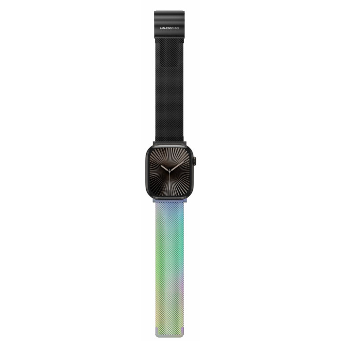 Ремінець для Apple Watch - 42/44/45/46/49mm, AmazingThing StyleFlip, Black / Cosmic