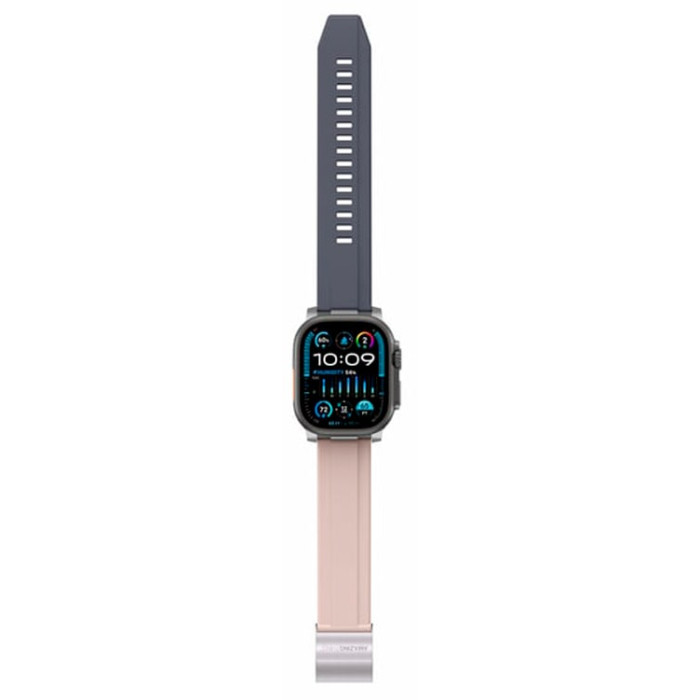 Ремінець для Apple Watch - 42/44/45/46/49mm, AmazingThing Chrono, Iron Misty Rose / Iron Grey