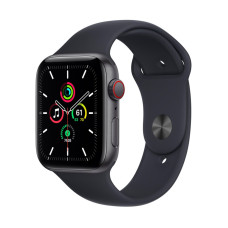 Apple Watch SE (1Gen) 44mm Space Gray, Black Sport Band, LTE Вживаний (б/в)