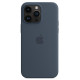 Чохол для iPhone 14 Pro Max - Silicone MagSafe, Storm Blue (HC)