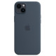 Чохол для iPhone 14 - Silicone MagSafe, Storm Blue (HC)