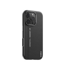Чохол для iPhone 16 Pro Max - Blueo Leather MagSafe, Black