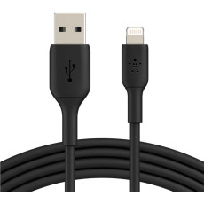 Кабель USB to Lightning - Belkin, Silicone 12W 1m, Black