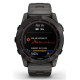 Смарт-годинник Garmin Fenix 7X Sapphire Solar Carbon Gray DLC Titanium, Titanium + Silicone Bands