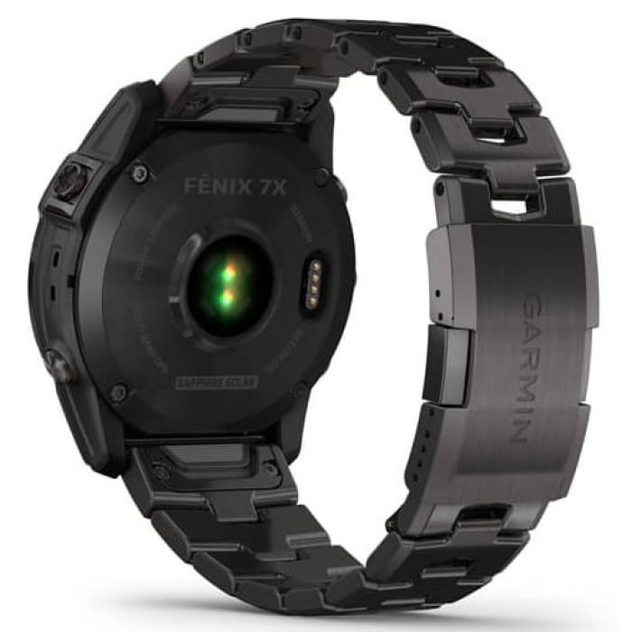 Смарт-годинник Garmin Fenix 7X Sapphire Solar Carbon Gray DLC Titanium, Titanium + Silicone Bands