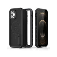 Чохол для iPhone 12 Pro Max - Shellbox DOT Serial Solid Dropproof And Waterproof, Black