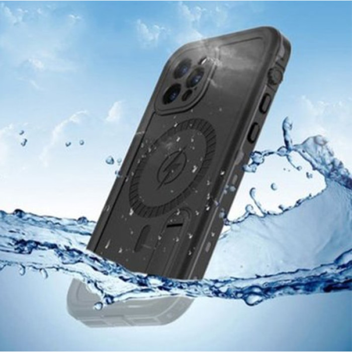 Чохол для iPhone 12 Pro Max - Shellbox DOT Serial Solid Dropproof And Waterproof, Black