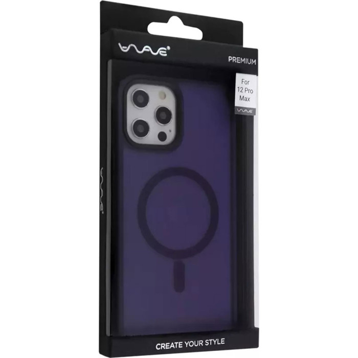 Чохол для iPhone 12 Pro Max - WAVE Matte Insane MagSafe, Deep Purple