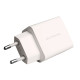 Зарядний пристрій - Cutana, USB + USB-C 20W, White