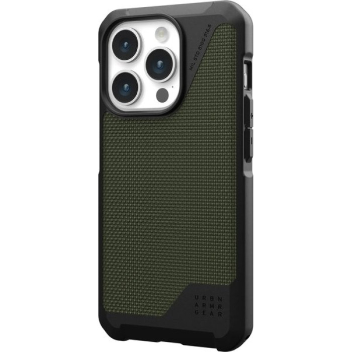 Чохол для iPhone 15 Pro Max - UAG Metropolis MagSafe, Kelvar Olive