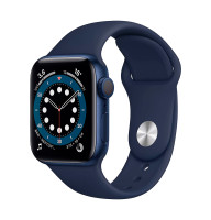 Apple Watch S6 44mm Blue, Deep Navy Sport Band Вживаний (б/в)