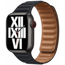 Ремінець для Apple Watch - 42/44/45/46/49mm,  Leather Link, Midnight (M/L)