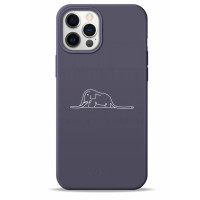 Чохол для iPhone 12/12 Pro - Pump Silicone Minimalistic, Elephant in a boa