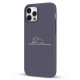 Чохол для iPhone 12/12 Pro - Pump Silicone Minimalistic, Elephant in a boa
