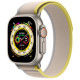 Apple Watch Ultra Titanium, Yellow/Beige Trail Loop (M/L), LTE