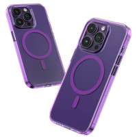 Чохол для iPhone 14 Pro - Blueo Crystal Drop Resistance MagSafe, Purple