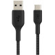 Кабель USB to USB-C - Belkin, Braided 15W 2m, Black