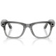 Смарт-окуляри Ray-Ban Meta Wayfarer Gen 2 Shiny Transparent Grey Frame Clear to Sapphire Lenses s50