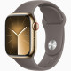 Apple Watch S9 45mm Gold Stainless Steel, Clay Sport Band (S/M), LTE