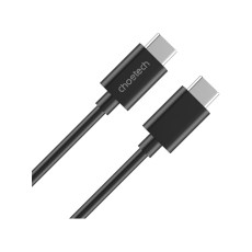 Кабель USB-C to USB-C - Choetech, PVC cable 1m, Black