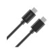Кабель USB-C to USB-C - Choetech, PVC cable 1m, Black