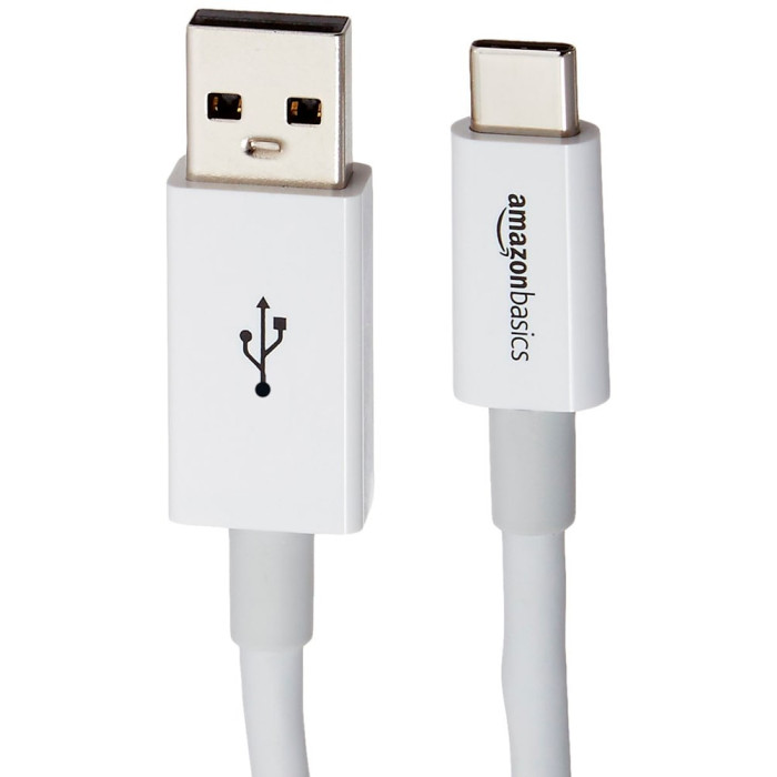 Кабель USB to USB-C - Amazon Basics, 0.9m, White