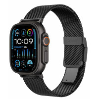 Ремінець для Apple Watch - 42/44/45/46/49mm, AmazingThing Premium Metal, Black