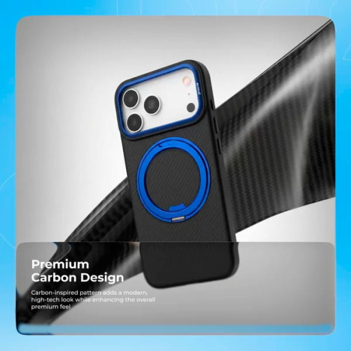 Чохол для iPhone 13 Pro - Proove Reinforce Ring MagSafe, Blue