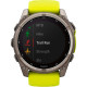 Смарт-годинник Garmin Fenix 8 51mm Solar Sapphire Titanium w. Amp Yellow/Graphite Silicone Band