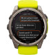 Смарт-годинник Garmin Fenix 8 51mm Solar Sapphire Titanium w. Amp Yellow/Graphite Silicone Band