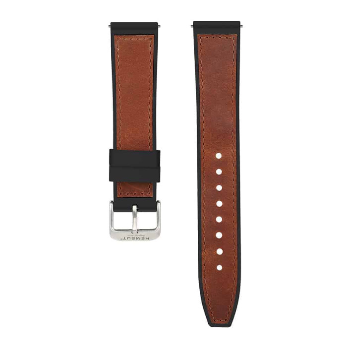 Ремінець для годинника Garmin - Quick Release 20mm, Hemsut Cowhide And Silicone, Brown
