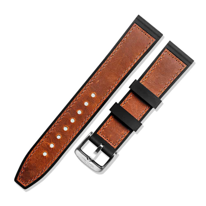 Ремінець для годинника Garmin - Quick Release 20mm, Hemsut Cowhide And Silicone, Brown
