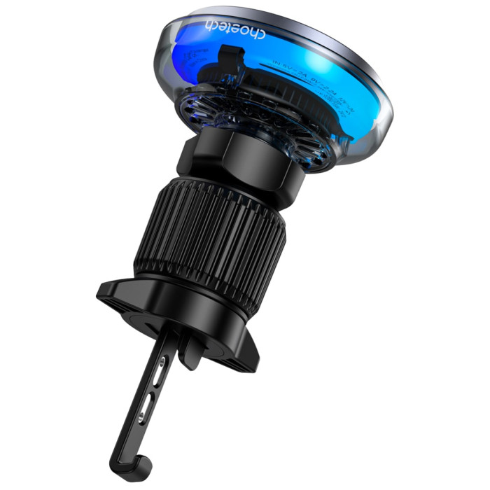Тримач з безпровідною зарядкою Choetech Fan Cooling Qi2 15W Black