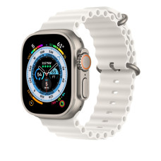 Ремінець для Apple Watch - 42/44/45/46/49mm, Ocean Band, White (HC)