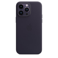 Чохол для iPhone 14 Pro Max - Apple Leather MagSafe, Ink