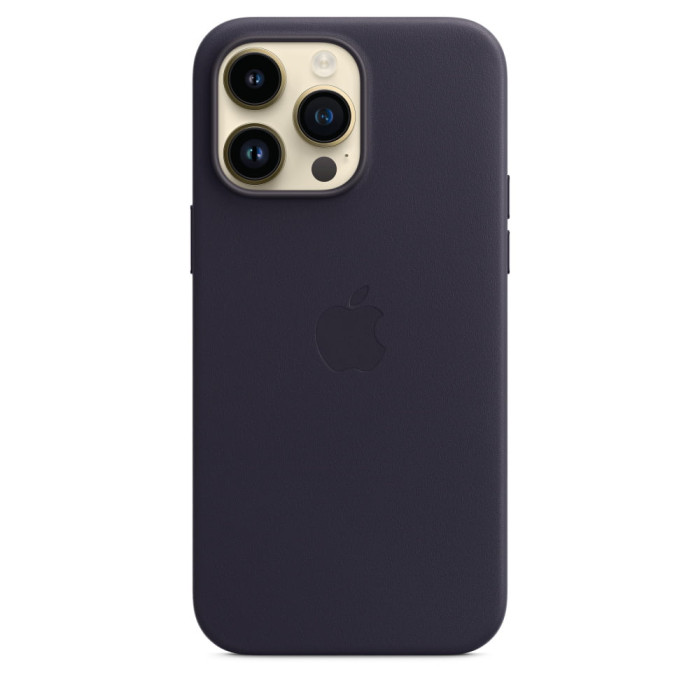 Чохол для iPhone 14 Pro Max - Apple Leather MagSafe, Ink