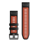 Ремінець для годинника Garmin - QuickFit 26mm, Silicone, Black Red