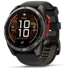Смарт-годинник Garmin Fenix 8 Pro 51mm MicroLED Carbon Gray Titanium with Black/Pebble Gray