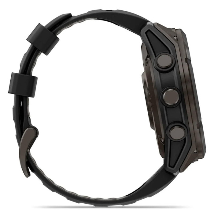 Смарт-годинник Garmin Fenix 8 Pro 51mm MicroLED Carbon Gray Titanium with Black/Pebble Gray