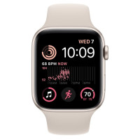 Apple Watch SE (2Gen) 40mm Silver, White Sport Band (S/M), (2022) LTE Вживаний (б/в)