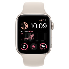 Apple Watch SE (2Gen) 40mm Silver, White Sport Band (S/M), (2022) LTE Вживаний (б/в)