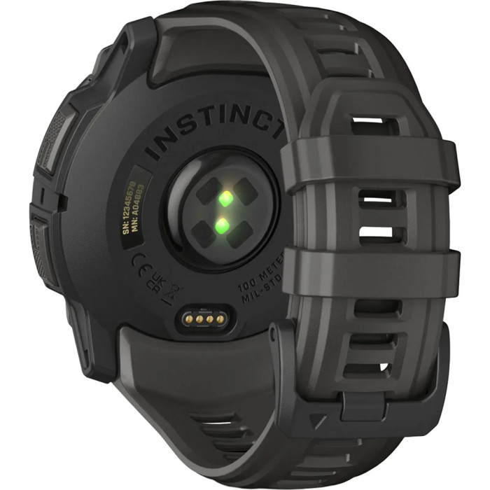 Смарт-годинник Garmin Instinct 3 50mm AMOLED Black with Charcoal Band