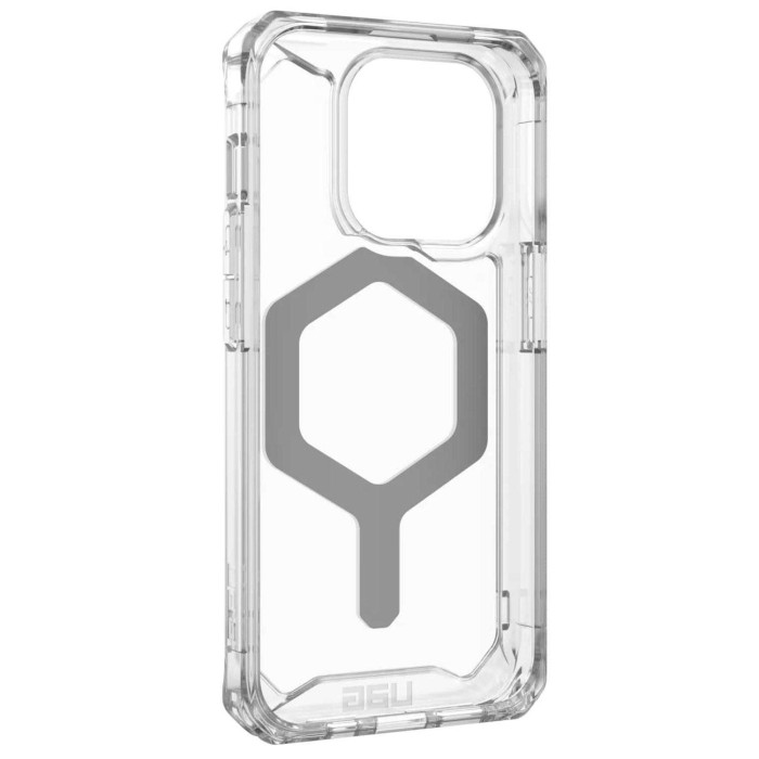 Чохол для iPhone 15 Pro - UAG Plyo MagSafe, Ice / Silver