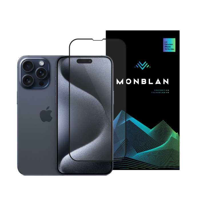 Захисне скло для iPhone 15 Pro - Monblan, Anti-Static