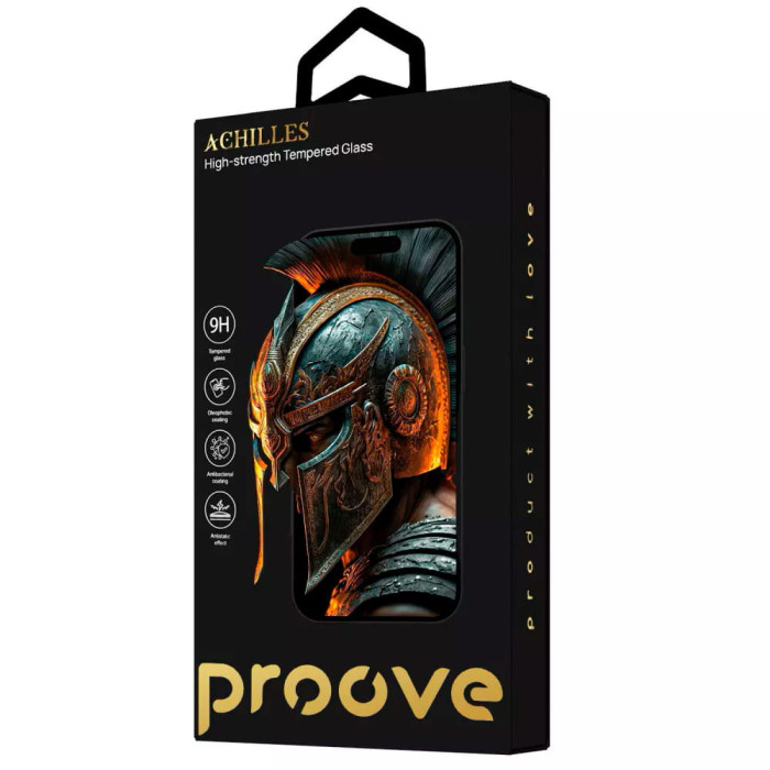 Захисне скло для iPhone 13 / 13 Pro / 14 / 16e - Proove Achilles, Anti-Static